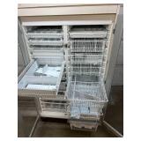 WOW MSRP $8500 Medical Grade Heavy Duty Metal Glass Double Door Storage Cabinet with Multi Slideout Organizer Baskets! (Keypad Lock Works - No Code Contact Maker For Reset) - Great Condition! Who woul
