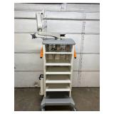 MSRP $5000 Smith & Nephew Promedica Endoscopy Cart Video Tower with 2 Monitor Swivel Arm Mounts - Allows Optimal Pivot and Tilt for Clinician Viewing, Enhances Efficient Use and Safety - Excellent