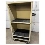 2-Shelf Storage Supply Cart - Suitable for Various Uses, Books, Documents, and Many Other Items - Durable Handle for Transport and Smooth Surface Table - Great Condition!