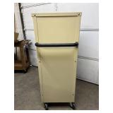 2-Shelf Storage Supply Cart - Suitable for Various Uses, Books, Documents, and Many Other Items - Durable Handle for Transport and Smooth Surface Table - Great Condition!