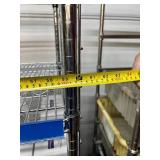LogiQuip High Quality Heavy Duty 80"x60"x24" 6-Tier Stainless Steel Chrome Finish NSF Wire Storage Cart Truck -Strong Solid Support for Various Items & Supplies - Great Condition! Contents NOT Inc