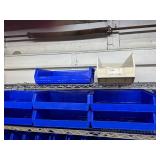 Lot of Mixed Sizes Storage Supply Item Organizer Tray Boxes Bins - Mostly Blue Colors, Yellow, Red - For Medical Cart Drawers Or Miscellaneous Tools - Cart Not Included!