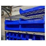 Lot of Mixed Sizes Storage Supply Item Organizer Tray Boxes Bins - Mostly Blue Colors, Yellow, Red - For Medical Cart Drawers Or Miscellaneous Tools - Cart Not Included!