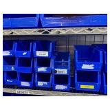 Lot of Mixed Sizes Storage Supply Item Organizer Tray Boxes Bins - Mostly Blue Colors, Yellow, Red - For Medical Cart Drawers Or Miscellaneous Tools - Cart Not Included!