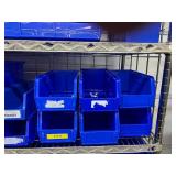 Lot of Mixed Sizes Storage Supply Item Organizer Tray Boxes Bins - Mostly Blue Colors, Yellow, Red - For Medical Cart Drawers Or Miscellaneous Tools - Cart Not Included!