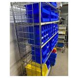 Lot of Mixed Sizes Storage Supply Item Organizer Tray Boxes Bins - Mostly Blue Colors, Yellow, Red - For Medical Cart Drawers Or Miscellaneous Tools - Cart Not Included!