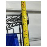 High Quality Heavy Duty 70"x60"x21" 5-Tier Stainless Steel Chrome Finish NSF Wire Storage Cart Truck - Fast Item and Supply Transfers, Smooth Casters for Efficient Mobility - Great Condition! Bins Not