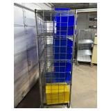 High Quality Heavy Duty 70"x60"x21" 5-Tier Stainless Steel Chrome Finish NSF Wire Storage Cart Truck - Fast Item and Supply Transfers, Smooth Casters for Efficient Mobility - Great Condition! Bins Not