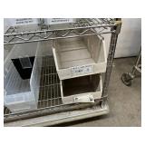 Lot of Mixed Sizes Storage Supply Item Organizer Tray Boxes Bins - Clear Color - For Medical Cart Drawers Or Miscellaneous Tools - Cart Not Included!