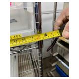 Metro High Quality Heavy Duty 50"x72"x24" 3-Tier Stainless Steel Chrome Finish NSF Wire Storage Cart Truck - Corrosion Resistant Metal Wires, Usable for Different Environments Kitchen, Medical, Etc. -