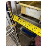 Metro High Quality Heavy Duty 50"x72"x24" 3-Tier Stainless Steel Chrome Finish NSF Wire Storage Cart Truck - Corrosion Resistant Metal Wires, Usable for Different Environments Kitchen, Medical, Etc. -