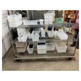 Metro High Quality Heavy Duty 50"x72"x24" 3-Tier Stainless Steel Chrome Finish NSF Wire Storage Cart Truck - Corrosion Resistant Metal Wires, Usable for Different Environments Kitchen, Medical, Etc. -