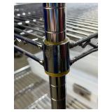 Metro High Quality Heavy Duty 50"x72"x24" 3-Tier Stainless Steel Chrome Finish NSF Wire Storage Cart Truck - Corrosion Resistant Metal Wires, Usable for Different Environments Kitchen, Medical, Etc. -