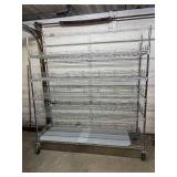 MSRP $2000 High Quality Heavy Duty InterMetro Super Erecta Shelving System  78"x72"x24" 5-Tier Stainless Steel Chrome Finish NSF Wire Storage Cart Truck *Up to 800 lbs per shelf - Great Condition!