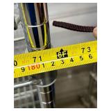 MSRP $2000 High Quality Heavy Duty InterMetro Super Erecta Shelving System  78"x72"x24" 5-Tier Stainless Steel Chrome Finish NSF Wire Storage Cart Truck *Up to 800 lbs per shelf - Great Condition!