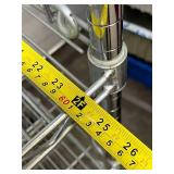 MSRP $2000 High Quality Heavy Duty InterMetro Super Erecta Shelving System  78"x72"x24" 5-Tier Stainless Steel Chrome Finish NSF Wire Storage Cart Truck *Up to 800 lbs per shelf - Great Condition!