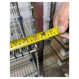 High Quality Heavy Duty 54"x60"x24" 4-Tier Stainless Steel Chrome Finish NSF Wire Storage Cart Truck - Open Airflow Wire Shelving, Durable Steel Racks - Great Condition!