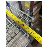 High Quality Heavy Duty 54"x60"x24" 4-Tier Stainless Steel Chrome Finish NSF Wire Storage Cart Truck - Open Airflow Wire Shelving, Durable Steel Racks - Great Condition!