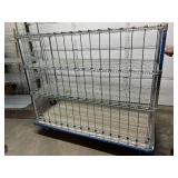 High Quality Heavy Duty 54"x60"x24" 4-Tier Stainless Steel Chrome Finish NSF Wire Storage Cart Truck - Open Airflow Wire Shelving, Durable Steel Racks - Great Condition!
