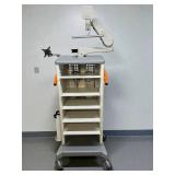 MSRP $5000 Smith & Nephew Promedica Endoscopy Cart Video Tower with 2 Monitor Swivel Arm Mounts - Allows Optimal Pivot and Tilt for Clinician Viewing, Enhances Efficient Use and Safety - Excellent