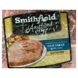 I - 2 Smithfield Anytime Favorites Hardwood Smoked Ham Steaks, Gluten Free