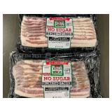 Jones Dairy Farm No Sugar Uncured Bacon Center Cut Hickory Smoked Extra Thick 12 oz - (Lot of 2)