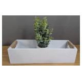 Kohls Tabletop Plant and Basket Decor