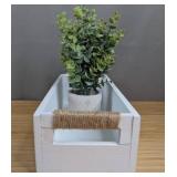 Kohls Tabletop Plant and Basket Decor