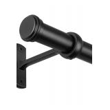 Blackout 1" Curtain Rods Black 28" to 48" - Brand New