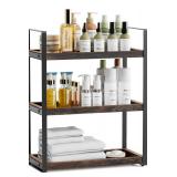 3 Tier Bathroom Counter Organizer Brown - Brand New