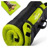 3" Memory Foam Camping Mattress Green and Black $89.99 Retail - Brand New