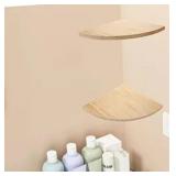One Wooden Wall Mounted Corner Shelf 15 3/4" $45.99 Retail - Brand New