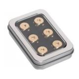 Brass Playing Dice 6pk - Brand New