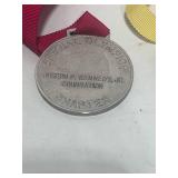 3 Special Olympics Medals: Gold Silver and Bronze