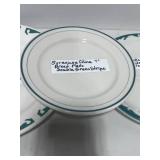 3 Vintage Restaurant ware Plates; Divided grill plate, bread plate and dinner plate