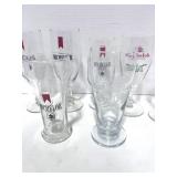 Set of 7 Miscellaneous Michelob Beer Glasses