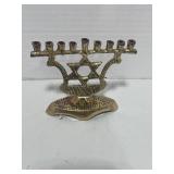 3" Miniature Brass Menora
