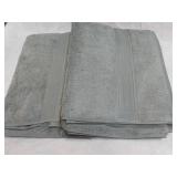 2 New Grey Bath Towels...