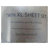Twin 4 pc XL size Sheet Set; New fr...