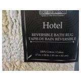 2 pc Hotel Reversible Bath Rugs 17 ...