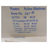 9 cases Nylon Mattresses...