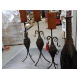 3 Candles Holders and Vase Décor- ...