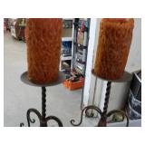 3 Candles Holders and Vase Décor- ...