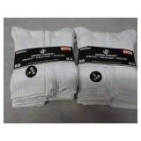 12 pair Wear Proof White Athletic S...