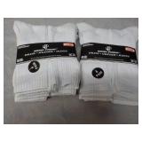 12 pair Wear Proof White Athletic S...