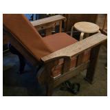 Stickley Mission Morris Oak Wood and Leather Arm Chair