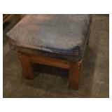 Wooden Foot Stool with Cushion