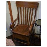 Vintage Wooden Potty Chair / Commode / Chamber Pot Chair