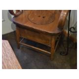 Vintage Wooden Potty Chair / Commode / Chamber Pot Chair