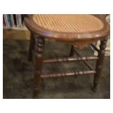 Vintage Victorian Walnut Eastlake design Cane Seat Arm Chair